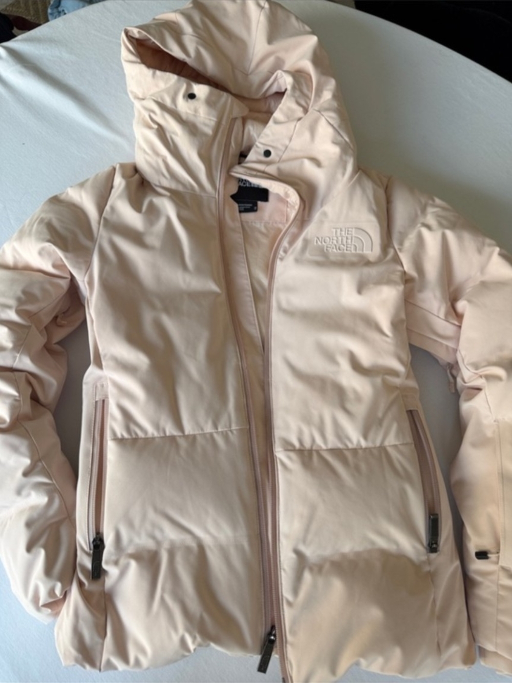 The North Face Women's Soft Blush Hooded Puffer Jacket